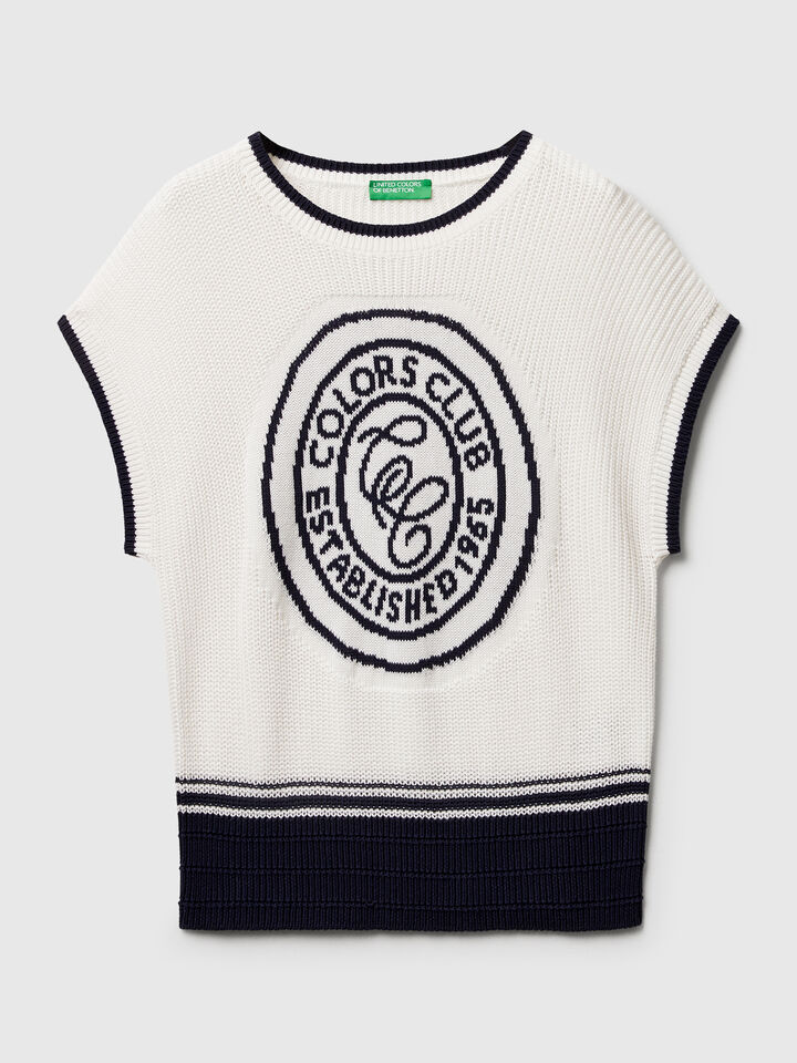 SLEEVELESS SWEATER Femme image number 5